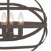 Vanity Art 4 Candle Light 60 Watts Unique Statement Chandelier Lighting | Modern Hanging Ceiling Lights Fixtures for Dining Room Living Room Bed Room, Kitchen, Oil Rubbed Bronze, SJR30104ORB - HomeBeyond