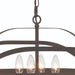 Vanity Art 4 Candle Light 60 Watts Unique Statement Chandelier Lighting | Modern Hanging Ceiling Lights Fixtures for Dining Room Living Room Bed Room, Kitchen, Oil Rubbed Bronze, SJR30104ORB - HomeBeyond