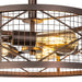 Vanity Art 4-Light Unique Statement Geometric Flush Mount, Modern Hanging Lighting, Ceiling Lights Fixtures for Dining Room Living Room, Kitchen - HomeBeyond
