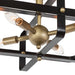 Vanity Art 4-Light Unique Statement Geometric Flush Mount, Modern Hanging Lighting, Ceiling Lights Fixtures for Dining Room Living Room, Kitchen - HomeBeyond