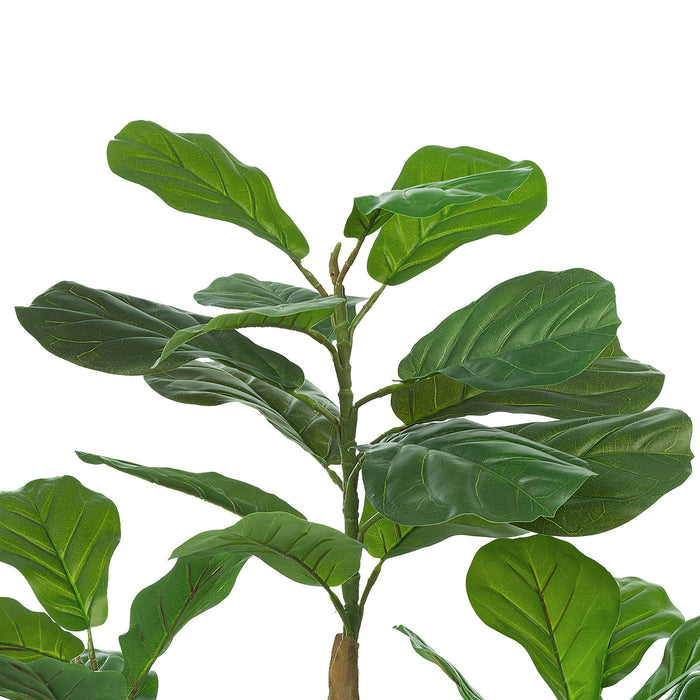 Vanity Art 47.24-inches Artificial Fiddle Leaf Fig Plant in Pot | Stems Real Touch Artificial Faux Trees Indoor Plants for Living Room, Office, Entryway Table Decorations, MLTGP-1055GR, (Set of 2) - HomeBeyond