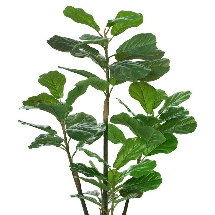 Vanity Art 47.24-inches Artificial Fiddle Leaf Fig Plant in Pot | Stems Real Touch Artificial Faux Trees Indoor Plants for Living Room, Office, Entryway Table Decorations, MLTGP-1055GR, (Set of 2) - HomeBeyond