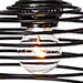 Vanity Art 6-Light Kitchen Island Linear Pendant Light with Globe Shade | Modern Fixtures Accent Ceiling Lights for Bedroom Entrance Doorway Dining Room Living Room Hallway Bathroom Pendants, 23606BK - HomeBeyond