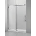 Vanity Art 60 x 76 Inches Frameless Single Sliding Glass Barn Shower Door Chrome - VASSD6076CH - HomeBeyond