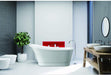 Vanity Art 67 x 32 Inches Freestanding Acrylic Bathtub Modern Stand Alone Soaking Tub - HomeBeyond