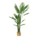 Vanity Art 72.44-inches Artificial Palm Plant in Pot | Stems Real Touch Artificial Faux Trees, Large Faux Potted Tropical Plant for Indoor or Outdoor Decoration, MLTGP-3327GR, (Set of 2) - HomeBeyond