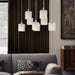 Vanity Art 8-Light Cluster Pendant Chandelier Light Chrome Ceiling Light Fixture for Kitchen Dining Room Living Room - 10018AS - HomeBeyond