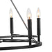 Vanity Art 8 Light Wagon Wheel Candle Style Chandelier, Modern Hanging Lighting, Ceiling Lights Fixtures for Dining Room Living Room Bed Room Kitchen - HomeBeyond