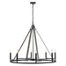 Vanity Art 8 Light Wagon Wheel Candle Style Chandelier, Modern Hanging Lighting, Ceiling Lights Fixtures for Dining Room Living Room Bed Room Kitchen - HomeBeyond