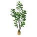 Vanity Art 82.68-inches Artificial Fiddle Leaf Fig Plant in Pot | Stems Real Touch Artificial Faux Trees Indoor Plants for Living Room, Entryway Table Decorations, MLTGP-1059GR, (Set of 2) - HomeBeyond