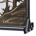 Vanity Art Classic Forest Brush Gold 2 Panel Iron Fireplace Screen with Doors MLT2015FP-BD - HomeBeyond