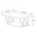 Vanity Art Double-Layer Coffee Table with Storage Shelf | Modern 2 Tier Industrial Coffee Table W Frame Rectangle Coffee Table for Home Office Living Room MLT4001CT - HomeBeyond