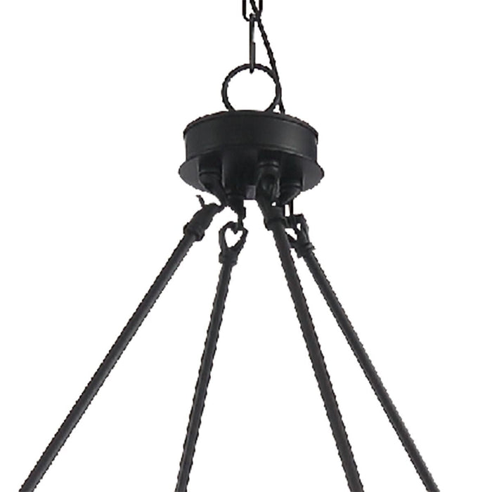 Vanity Art Farmhouse Vintage 16-Lights Wagon Wheel Chandelier Lights Ceiling Light Fixture For Living Room Dining Room - 10586DW-BK - HomeBeyond