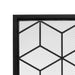 Vanity Art Iron Fireplace Screen | Heavy-Duty and Heat-Resistant Indoor Single Panel Geometric Pattern Iron Fireplace Screen with 29.33-inch Height, Black, MLT3022FP-BK - HomeBeyond