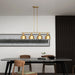 Vanity Art Modern 4-Lights Kitchen Island Bowl Pendant Lighting in Satin Gold with Same Color Metal Shade Farmhouse Hanging Lamp Linear Ceiling Light Fixture IL208-4SG3 - HomeBeyond