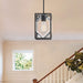 Vanity Art Modern Elegant Tiffany 1 Light Glass Pendant Ceiling Light Fixtures For Kitchen Dining Room - 20001BK - HomeBeyond