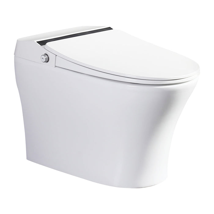 Vanity Art Smart Toilet with Auto Lid Open and Close, Elongated Heat Seat, Warm Water, Air Dry - HomeBeyond