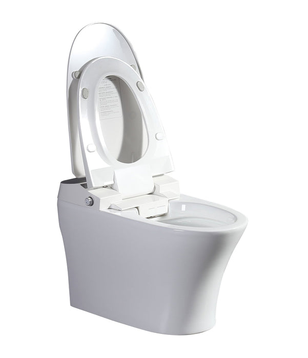 Vanity Art Smart Toilet with Elongated Heat Seat, Warm Water, Air Dry, Moving Cleanse - HomeBeyond
