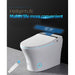 Vanity Art Smart Toilet with Elongated Heat Seat, Warm Water, Air Dry, Moving Cleanse - HomeBeyond