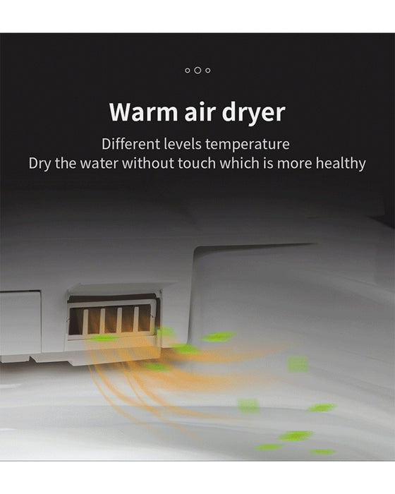 Vanity Art Smart Toilet with Elongated Heat Seat, Warm Water, Air Dry, Moving Cleanse - HomeBeyond