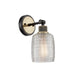 Vanity Art Wall Vanity Light Fixture Wall Sconce Lighting Antique Brass Modern Bathroom Lights with Clear Glass Shade Vintage Porch Wall Lamp for Mirror Kitchen Living Room - HomeBeyond