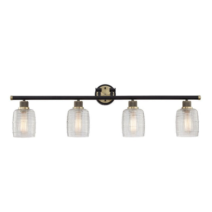 Vanity Art Wall Vanity Light Fixture Wall Sconce Lighting Antique Brass Modern Bathroom Lights with Clear Glass Shade Vintage Porch Wall Lamp for Mirror Kitchen Living Room - HomeBeyond