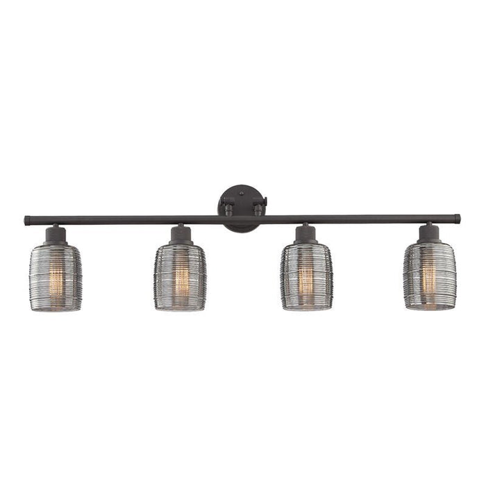 Vanity Art Wall Vanity Light Fixture Wall Sconce Lighting Burning Gray Modern Bathroom Lights with Smoked Glass Shade Vintage Porch Wall Lamp for Mirror Kitchen Living Room - HomeBeyond