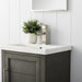 Vannes 20" Single Sink Bathroom Vanity in Silver Grey / White / Vintage Green - HomeBeyond