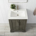 Vannes 24" Single Sink Bathroom Vanity in Silver Grey / White / Vintage Green - HomeBeyond