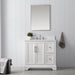 Vannes 36" Single Sink Bathroom Vanity in Silver Grey / White / Vintage Green - HomeBeyond