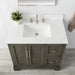 Vannes 36" Single Sink Bathroom Vanity in Silver Grey / White / Vintage Green - HomeBeyond