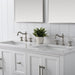 Vannes 54" Double Sink Bathroom Vanity in Silver Grey / White / Vintage Green - HomeBeyond