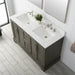 Vannes 54" Double Sink Bathroom Vanity in Silver Grey / White / Vintage Green - HomeBeyond