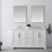 Vannes 60" Double Sink Bathroom Vanity in Silver Grey / White / Vintage Green - HomeBeyond