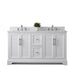 Vannes 60" Double Sink Bathroom Vanity in Silver Grey / White / Vintage Green - HomeBeyond