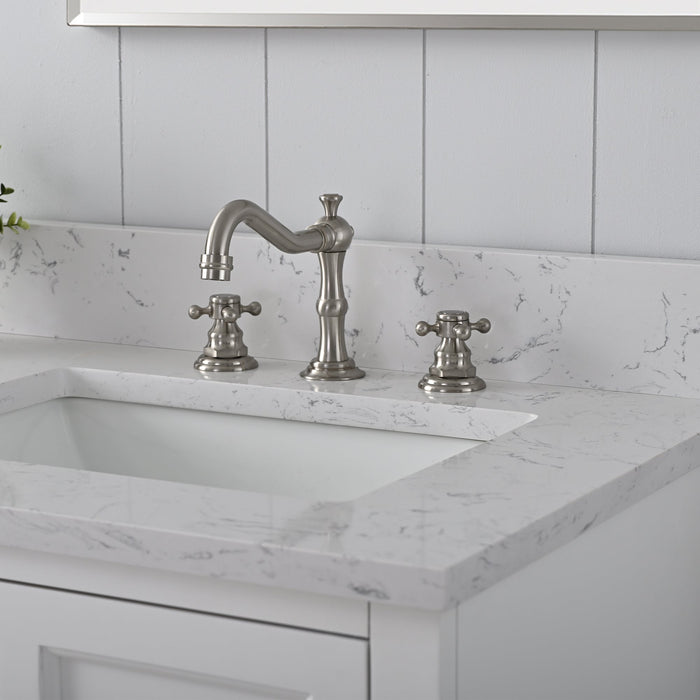 Vannes 60" Double Sink Bathroom Vanity in Silver Grey / White / Vintage Green - HomeBeyond