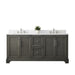 Vannes 72" Double Sink Bathroom Vanity in Silver Grey / White / Vintage Green - HomeBeyond