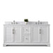 Vannes 72" Double Sink Bathroom Vanity in Silver Grey / White / Vintage Green - HomeBeyond