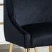 Velvet Upholstered Wing Back Parsons Chair - HomeBeyond
