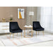 Velvet Upholstered Wing Back Parsons Chair - HomeBeyond