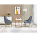 Velvet Upholstered Wing Back Parsons Chair - HomeBeyond
