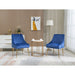 Velvet Upholstered Wing Back Parsons Chair - HomeBeyond