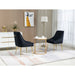 Velvet Upholstered Wing Back Parsons Chair - HomeBeyond