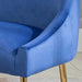 Velvet Upholstered Wing Back Parsons Chair - HomeBeyond
