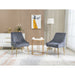 Velvet Upholstered Wing Back Parsons Chair - HomeBeyond