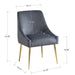 Velvet Upholstered Wing Back Parsons Chair - HomeBeyond