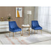 Velvet Upholstered Wing Back Parsons Chair - HomeBeyond