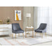 Velvet Upholstered Wing Back Parsons Chair - HomeBeyond
