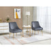 Velvet Upholstered Wing Back Parsons Chair - HomeBeyond