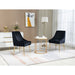 Velvet Upholstered Wing Back Parsons Chair - HomeBeyond